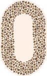 Oval Yolluk Paspas Saçaklı Püsküllü Süngerli Hol Banyo Paspası 50x80cm Yeni Sezon 0281