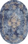 Oval Yolluk Paspas Saçaklı Püsküllü Süngerli Hol Banyo Paspası 50x80cm Yeni Sezon 0566