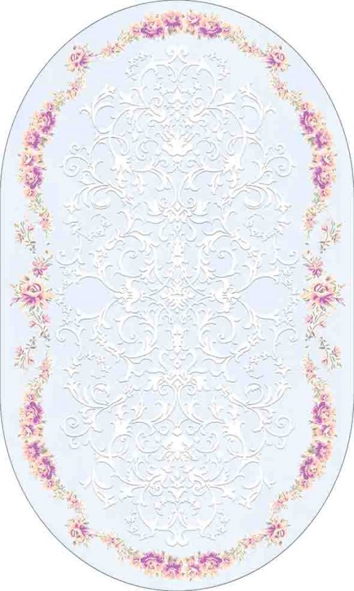 Oval Yolluk Paspas Saçaklı Püsküllü Süngerli Hol Banyo Paspası 60x100cm Yeni Sezon 0142