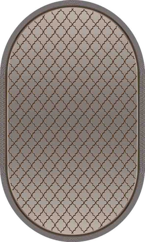 Oval Yolluk Paspas Saçaklı Püsküllü Süngerli Hol Banyo Paspası 60x100cm Yeni Sezon 0189