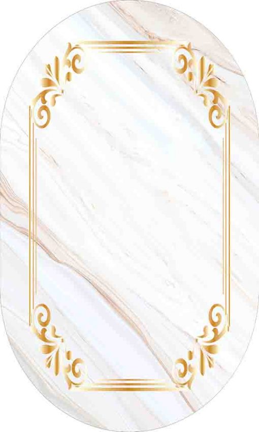 Oval Yolluk Paspas Saçaklı Püsküllü Süngerli Hol Banyo Paspası 60x100cm Yeni Sezon 0427