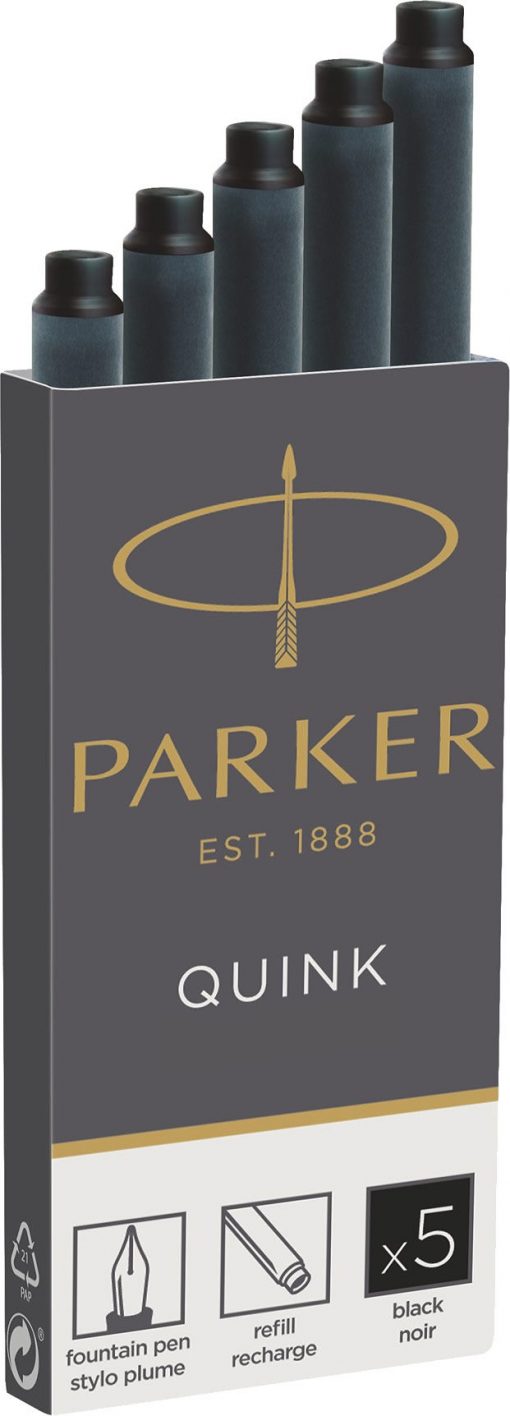Parker Quink Kartuş 5li Siyah