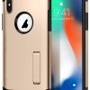 Spigen Apple iPhone XS / iPhone X Kılıf Slim Armor Champagne Gold