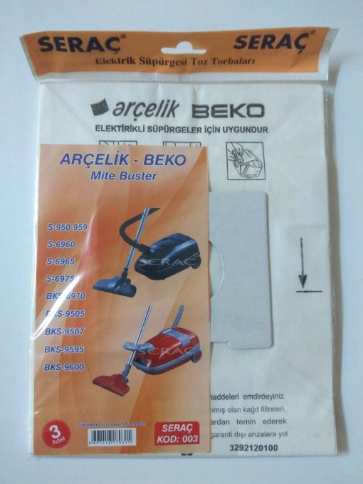 Bez Süpürge Torbası Arçelik-Beko ASN-SPR-003