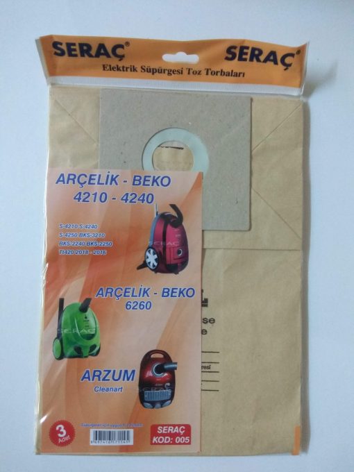 Bez Süpürge Torbası Arçelik-Beko ASN-SPR-005