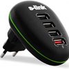 S-Link Şarj Adaptörü SL-1041P Hızlı Şarj 4 Port Usb Taşınabilir Şarj Adaptörü