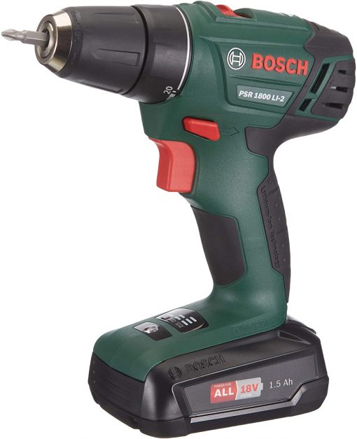 Bosch Delme Vidalama Makinesi PSR 1800 LI-2 Home and Garden  Akülü Vidalama Makinesi Yeşil