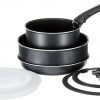 Tefal Tava ve Tencere Seti L2319172 Titanium Ingenio Elegance 8 Parça Orta Tava ve Tencere