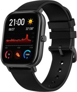 Amazfit Akıllı Saat GTS Amoled Ekran 5 ATM Bluetooth Nabız Sensör GPS Siyah Saat