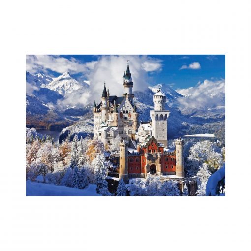 1000 Parça Puzzle Yap boz Beyaz Şato 68x48 Keskin Color Puzz