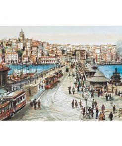 1000 Parça Puzzle Yap boz Galata Köprüsü68x48 Keskin Color Puzz