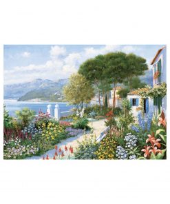 2000 Parça Puzzle Yap boz Renkli Bahçe 68x96 Keskin Color Puzz