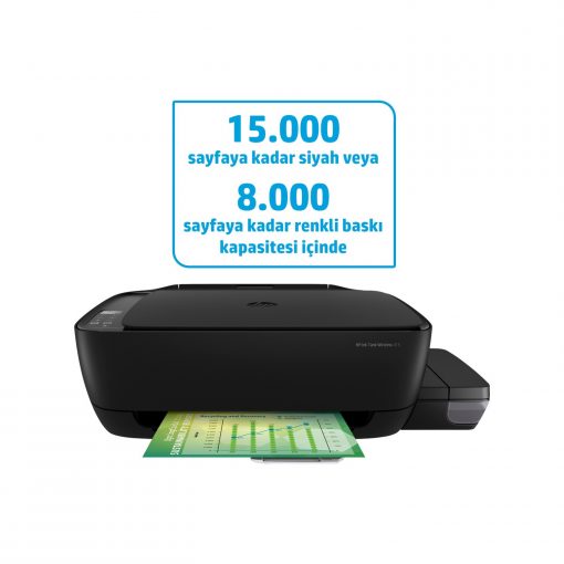 HP Ink Tank 415 Z4B53A Wi-Fi + Tarayıcı + Fotokopi Renkli Yazıcı