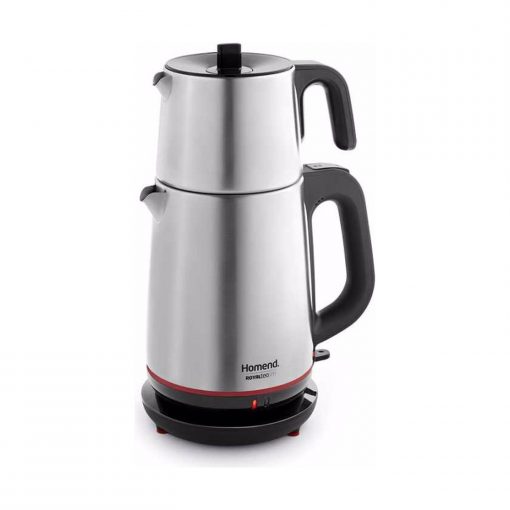 Homend Royaltea 1711h Inox Siyah Çay Makinesi