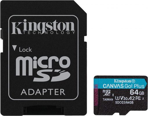 Kingston Canvas Go Plus 64GB microSDXC Class 10 USH-I Hafıza Kartı SDCG3/64GB