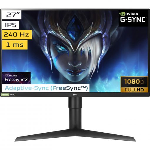 LG 27GN750-B 27" 240Hz 1ms (HDMI+Display) G-Sync FullHD IPS Monitör