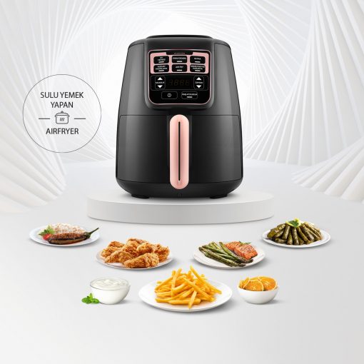 Karaca Air Pro Cook XL 2 In 1 Konuşan Airfryer Rosegold