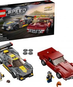 LEGO 76903 Speed Champions Chevrolet Corvette C8.r Yarış Arabası ve 1968 Chevrolet Corvette 76903 - Çocuklar İçin Oyuncak Araba Model Yapım Seti (512 Parça)