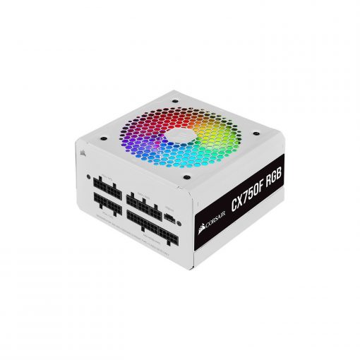 Corsair CX750F RGB 750W 80+ Bronze Full Modüler 120 mm Fanlı PSU Beyaz Güç Kaynağı