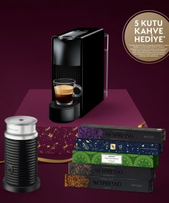 Nespresso Essenza Mini D 35 Black Bundle Kahve Makinesi Siyah
