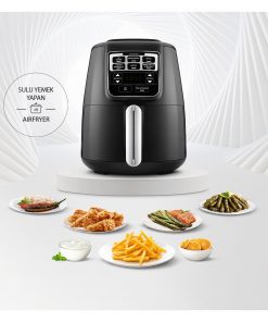 Karaca Air Pro Cook XL 2 in 1 Konuşan Airfryer Black Chrome