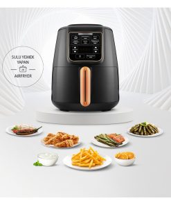 Karaca Air Pro Cook XL 2 in 1 Konuşan Airfryer Black Cooper