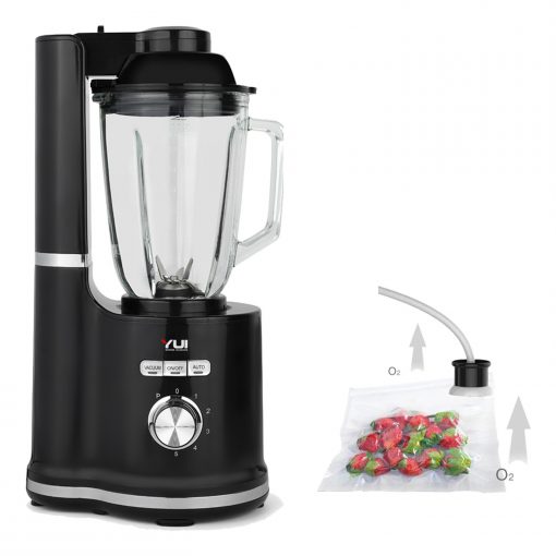 Yui SF717 2 in 1 Cam Hazneli 6 Bıçaklı Vakumlu Led Göstergeli Blender Seti (Yui Türkiye Garantili)