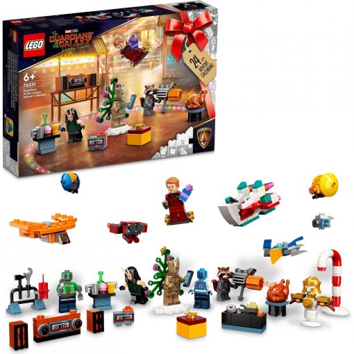 LEGO® Marvel Studios Galaksinin Koruyucuları Yılbaşı Takvimi 76231 - 6 Yaş ve Üzeri Çocuklar için Oyuncak Yapım Seti ve Minifigürler (268 Parça)