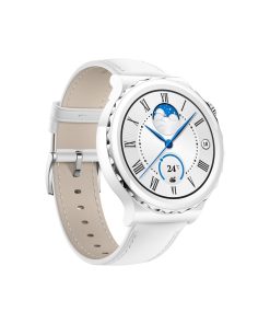 Huawei Watch GT3 Pro Akıllı Saat 43mm Seramik Kasa - Beyaz Deri