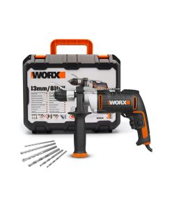 Worx WX318 810WATT 13MM Darbeli Matkap + 6 Adet Uç