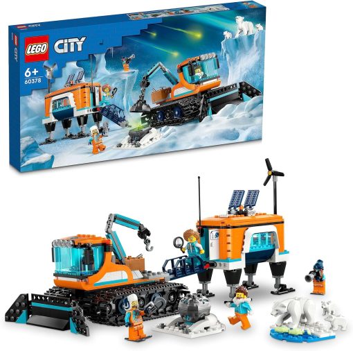 LEGO® City Kutup Keşif Kamyonu ve Mobil Laboratuvarı 60378 Oyuncak Yapım Seti (489 Parça)