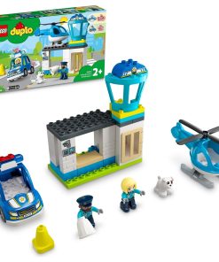 LEGO® Duplo® Kurtarma Polis Merkezi ve Helikopter 10959 - 2 Yaş ve Üzeri Için Polis Arabası ve Helikopter Içeren Oyuncak Yapım Seti (40 Parça)