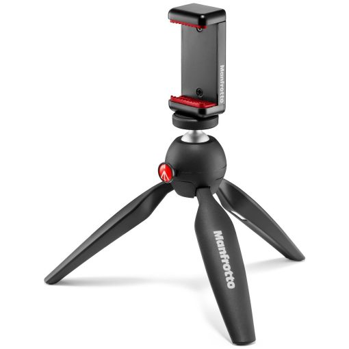 Manfrotto Manfrotto Mkpixiclamp-Bk Pixi Tripod + Telefon Tutucu