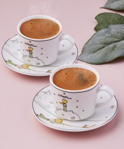 Karaca Küçük Prens 2 Kişilik Kahve Fincanı Takımı 80 ml Porselen Fincan