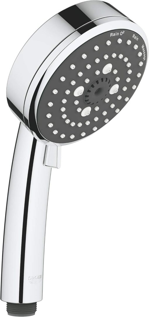 Grohe Vitalio Comfort 100 QuickFix El Duşu | 3 Akışlı | Su Tasarruflu | Kireç Önleyici Sistem | Duş Başlığı | Krom | 26092000
