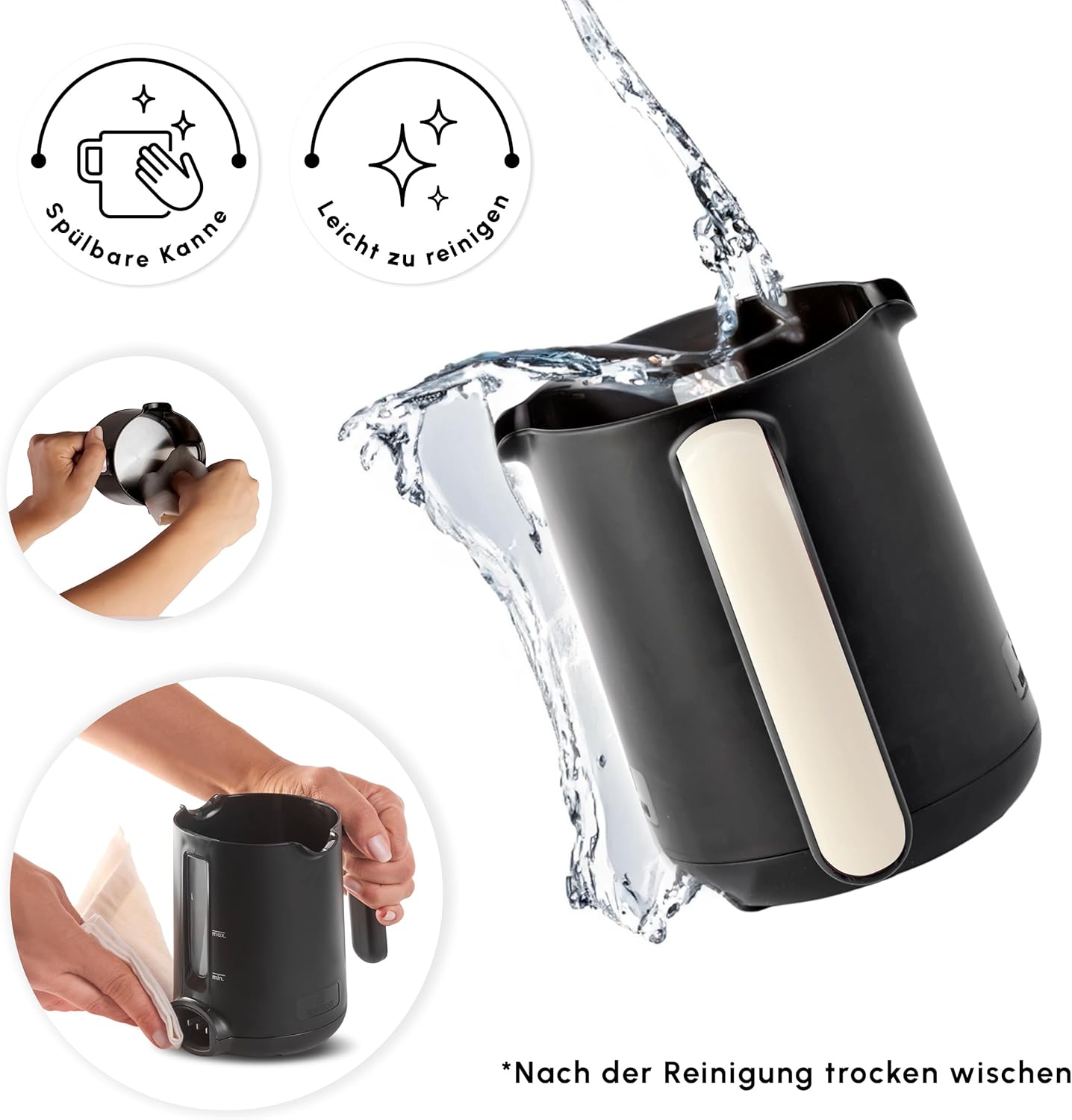 Karaca Hatır Köz 5 Fincan Kapasiteli Türk Kahve Makinesi, Krem - Görsel 9