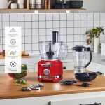 Karaca Multiblend Artisan Retro Le-MR1002 Mutfak Robotu Metalic Red Kırmızı