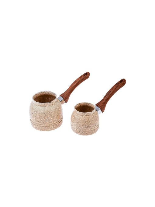 Karaca Woodstone Biogranit 2'li Cezve Seti