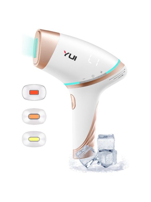 Yui IPLV15 Pro Vücut -Yüz- Bikini Başlıklı Ağrısız Otomatik ve Manuel Atım Buz Lazer Epilasyon Cihazı