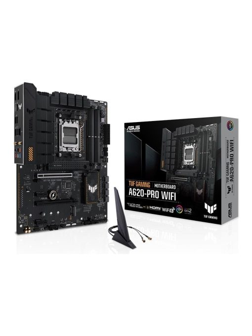 Asus Tuf Gamıng A620-Pro Wıfı Amd A620 Am5 Ddr5 6400 Dp Hdmı Çift M2 Usb3.2 Ax Wifi + Bt Aura Rgb 2.5Gbit Lan Atx (Tuf Gamıng A620-Pro Wıfı) Anakart
