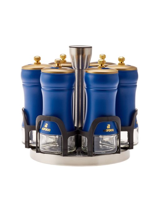 Karaca Blue Berry 7 Parça Round Cam Baharat Takımı