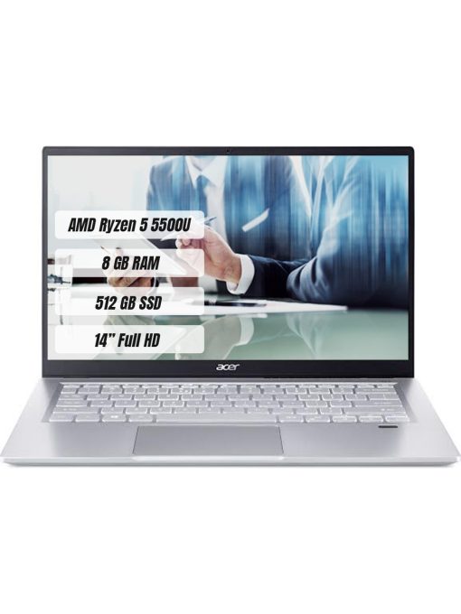 Acer Swift 3 SF314-43 AMD Ryzen 5 5500U 8GB 512GB SSD FreeDos 14" Taşınabilir Bilgisayar NX.AB1EY.002
