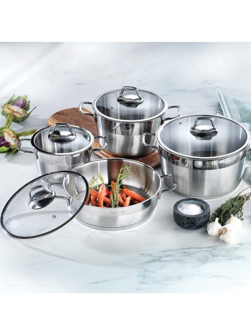 Schafer Shf2410 Vals 8 Parça Tencere Seti İnox