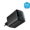 Anker Şarj Cihazı 336 Powerport 67W Yüksek Hızlı USB-C Şarj - PowerIQ 3.0 ve ActiveShield - Siyah -