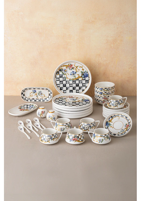 Emsan Victoria Porselen 32 Parça 6 Kişilik Kahvaltı Servis Takımı - Görsel 8