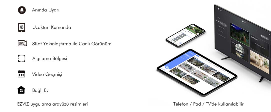 Ezviz CP1 Pro Full HD Gece Görüşlü IP Wi-Fi Güvenlik Kamerası - Görsel 2