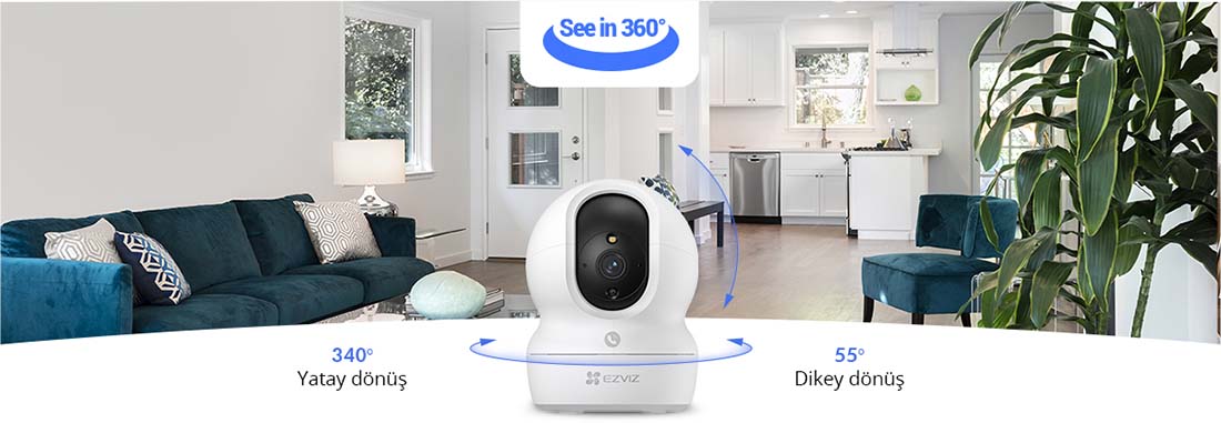 Ezviz CP1 Pro Full HD Gece Görüşlü IP Wi-Fi Güvenlik Kamerası - Görsel 5