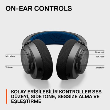 SteelSeries Arctis Nova 7p Kablosuz Playstation Konsol Kulaklığı - Görsel 10