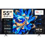 TCL 55T8C 55" 139 Ekran Televizyon Uydu Alıcılı 4K Ultra HD QLED Google TV