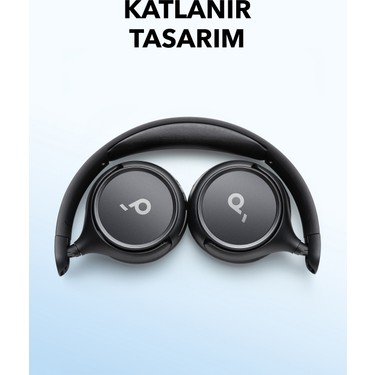 Anker Soundcore H30i Mikrofonlu Kablosuz Kulaküstü Kulaklık - 70 Saat Oynatma Süresi- Soundcore Uygulama Destekli - Multipoint Connection - Siyah (Anker Türkiye Garantili) - Görsel 9